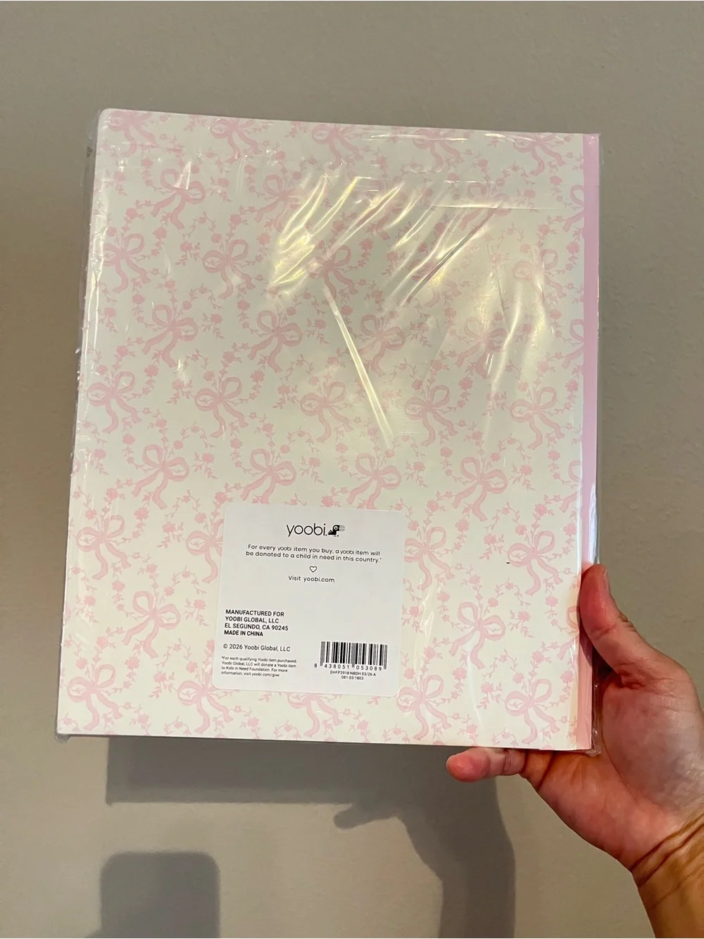 LoveShackFancy │ Yoobi Happy Thoughts & Coquette Bow 2 Pack Folders🎀